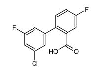 2-(3-chloro-5-fluorophenyl)-5-fluorobenzoic acid Structure