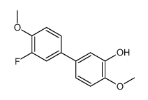 5-(3-fluoro-4-methoxyphenyl)-2-methoxyphenol结构式
