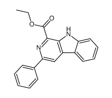 Ethyl 2-phenyl-β-carboline-4-carboxylate结构式