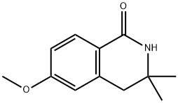 6-methoxy-3,3-dimethyl-3,4-dihydroisoquinolin-1(2H)-one structure