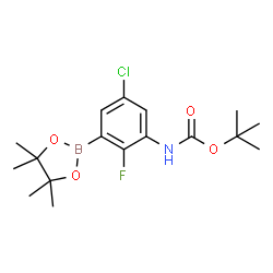 Tert-Butyl (5-Chloro-2-Fluoro-3-(4,4,5,5-Tetramethyl-1,3,2-Dioxaborolan-2-Yl)Phenyl)Carbamate picture