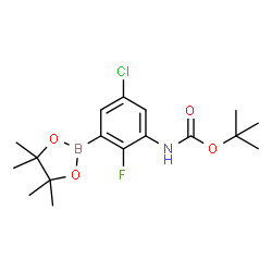 氨基甲酸,N-[5-氯-2-氟-3-(4,4,5,5-四甲基-1,3,2-二氧杂硼杂环戊烷-2-基)苯基]-1,1-二甲基乙基酯图片