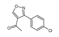 1-[3-(4-氯苯基)-4-异噁唑]-乙酮结构式