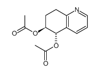 trans-5,6,7,8-Tetrahydroquinolin-5,6-diyl diacetate Structure