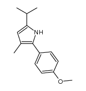 5-isopropyl-2-(4-methoxyphenyl)-3-methyl-1H-pyrrole Structure