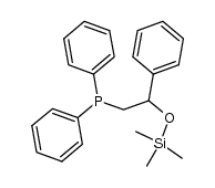 (2-phenyl-2-trimethylsiloxyethyl)diphenylphosphine结构式