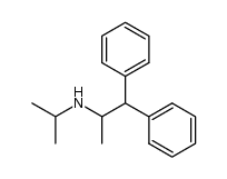 N-Isopropyl-(1-methyl-2,2-diphenylethyl)amine Structure