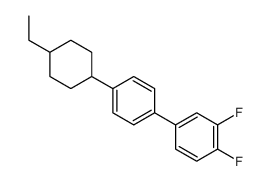 3,4-二氟-4'-(4-乙基环己基)联苯结构式