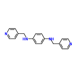 N,N'-Bis(4-pyridinylmethyl)-1,4-benzenediamine Structure
