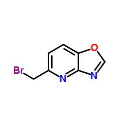 5-(Bromomethyl)[1,3]oxazolo[4,5-b]pyridine结构式