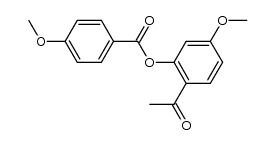 2-acetyl-5-methoxyphenyl 4-methoxybenzoate Structure