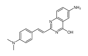 6-amino-2-[2-[4-(dimethylamino)phenyl]ethenyl]-1H-quinazolin-4-one结构式