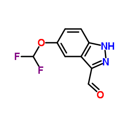 5-(Difluoromethoxy)-1H-indazole-3-carbaldehyde结构式