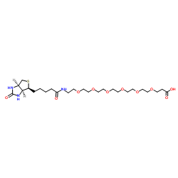 Biotin-PEG6-acid structure