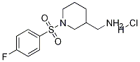 1-(4-氟-苯磺酰基)-哌啶-3-基]-甲基-胺盐酸盐结构式