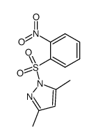 3,5-dimethyl-1-(2-nitro-benzenesulfonyl)-1H-pyrazole Structure