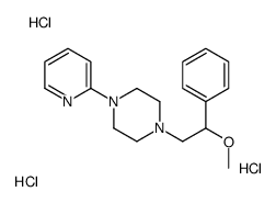 1-(2-methoxy-2-phenylethyl)-4-pyridin-2-ylpiperazine,trihydrochloride结构式