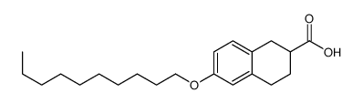 6-decoxy-1,2,3,4-tetrahydronaphthalene-2-carboxylic acid Structure