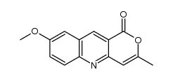 8-methoxy-3-methyl-1H-pyrano[4,3-b]quinolin-1-one Structure