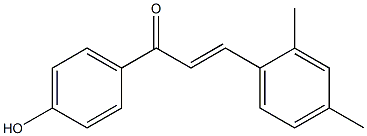 2-Propen-1-one, 3-(2,4-dimethylphenyl)-1-(4-hydroxyphenyl)- Structure