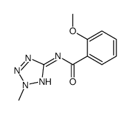 2-methoxy-N-(2-methyltetrazol-5-yl)benzamide结构式