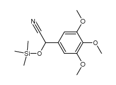 (3,4,5-trimethoxyphenyl)(trimethylsilyloxy)acetonitrile结构式