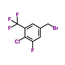 5-(Bromomethyl)-2-chloro-1-fluoro-3-(trifluoromethyl)benzene Structure
