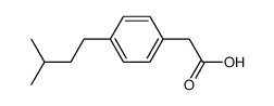 Benzeneacetic acid, 4-(3-methylbutyl)- (9CI) structure