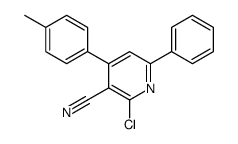 2-chloro-4-(4-methylphenyl)-6-phenylpyridine-3-carbonitrile结构式