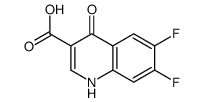 6,7-difluoro-4-oxo-1H-quinoline-3-carboxylic acid Structure