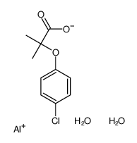 [2-(4-chlorophenoxy)-2-methylpropanoyl]oxyaluminum,dihydrate Structure