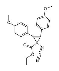 ethyl 1-azido-2,3-bis(4-methoxyphenyl)cycloprop-2-ene-1-carboxylate Structure
