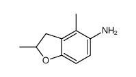 5-Benzofuranamine,2,3-dihydro-2,4-dimethyl-结构式