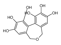 5,7-dihydro-1,2,3,9,10,11-hexahydroxydibenz(c,e)oxepin结构式