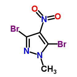 3,5-Dibromo-1-methyl-4-nitro-1H-pyrazole Structure