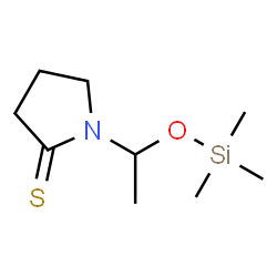 2-Pyrrolidinethione,1-[1-[(trimethylsilyl)oxy]ethyl]- Structure