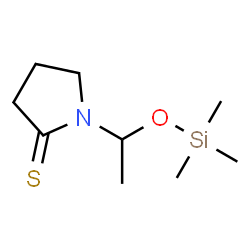 2-Pyrrolidinethione,1-[1-[(trimethylsilyl)oxy]ethyl]-结构式