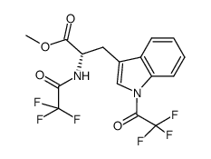 Nα,N1-bis-(trifluoroacetyl)-L-tryptophan methyl ester Structure