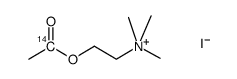 acetylcholine iodide, [acetyl-1-14c]结构式