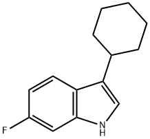 3-Cyclohexyl-6-fluoro-1H-indole Structure