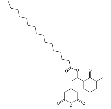 Hexadecanoic acid 1-(3,5-dimethyl-2-oxo-cyclohexyl)-2-(2,6-dioxo-piperidin-4-yl)-ethyl ester结构式