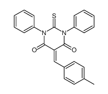 1,3-diphenyl-5-(4-methylphenylidene)-2-thiobarbituric acid结构式