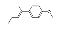 2-[p-Methoxyphenyl]-penten-(2) Structure