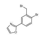 2-[4-Bromo-3-(bromomethyl)-phenyl]oxazole结构式