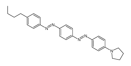 (4-butylphenyl)-[4-[(4-pyrrolidin-1-ylphenyl)diazenyl]phenyl]diazene结构式