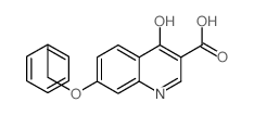 4-oxo-7-phenylmethoxy-1H-quinoline-3-carboxylic acid结构式