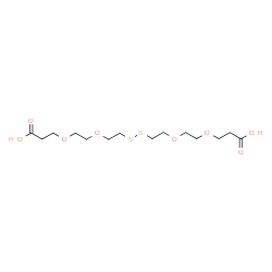 Acid-PEG2-SS-PEG2-acid structure