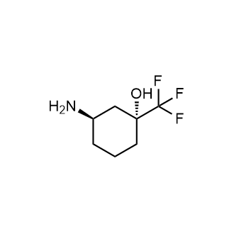 (1R,3R)-3-氨基-1-(三氟甲基)环己-1-醇结构式