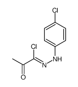 N-(4-chlorophenyl)-2-oxopropanehydrazonoyl chloride Structure