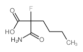 2-carbamoyl-2-fluoro-hexanoic acid Structure